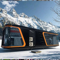 Modern Lüks Kamp Evi | Güneş Panelli Su Geçirmez Kapsül Kabin Modern Lüks Kamp Evi | Güneş Panelli Su Geçirmez Kapsül Kabin