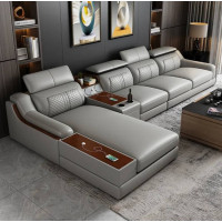 İtalyan modern lüks köşe koltuk takımı, USB şarj ve Bluetooth hoparlör ile birlikte İtalyan modern lüks köşe koltuk takımı, USB şarj ve Bluetooth hoparlör ile birlikte