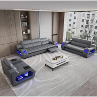 İtalyan Deri Kanepe 7 Kişilik Kombinasyon Modern Oturma Odası L Şeklinde İtalyan Deri Kanepe 7 Kişilik Kombinasyon Modern Oturma Odası L Şeklinde